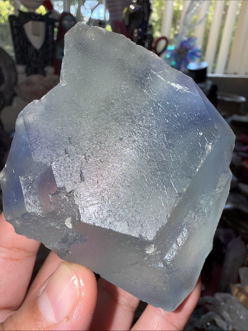 Huge Green/Blue Raw Fluorite Freeform